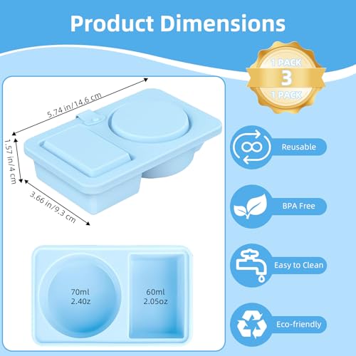 50% Off 3-Pack Silicone Reusable Snack Containers