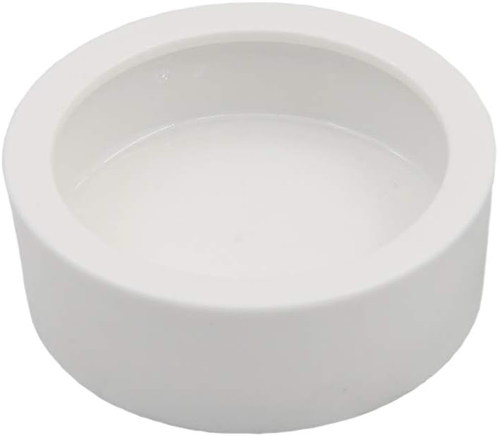 DC ADYOU Reptile Ceramic Food&Water Bowl Worm/Dubia Roaches Dish Against Escaping (Small)