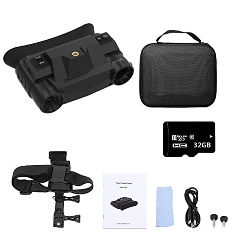 3. Display OLED Occhiali per la visione notturna con zoom digitale NVG-G1 Occhiali for la visione notturna Binocolo 940nm Ricaricabile Verde 200m Wide View Telecamera a infrarossi OLED Caccia FAST MICH M88(Standard P