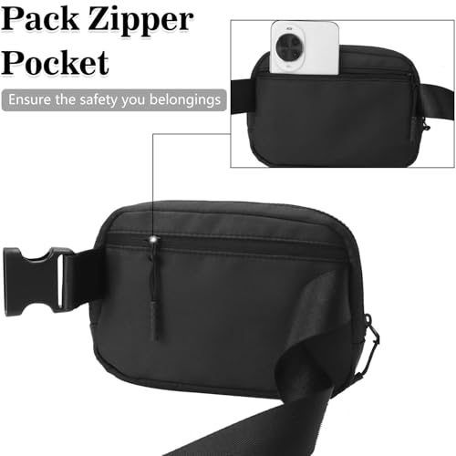 Image of Fanny Pack for Kids Girls 10-12 - Small Waist Belt Bag with Initial Letter Patch and Extender Strap for Women Teen Girl Friends Mini Bum Hip Travel Purse Crossbody Belt Bag Black E