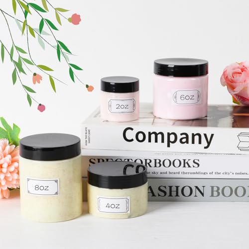 40 Pack Plastic Jars with Lids, Clear 6 oz Plastic Jars with Lids, 6oz Jar with Lid, Clear Containers for Cream, Lotion, Scrubs, Cosmetics3