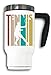 Tennis Player Vintage Poster Style Thermische Kaffee-Teetasse Thermoskanne 480ml