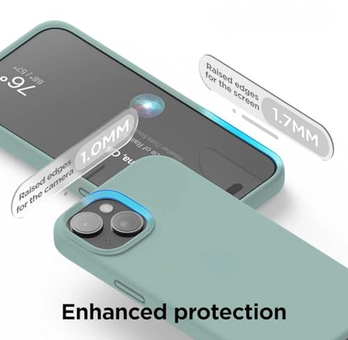 Image of Premium Liquid Silicone Case for iPhone 11 - Slim Full Body Protective Back Cover with Soft Microfiber Lining, Anti-Slip Grip Scratch Resistant Phone Case(Mint Green)
