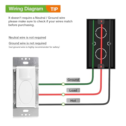 Rayzeek Pir Motion Sensor Light Switch,Occupancy Sensor Switch thumb #1
