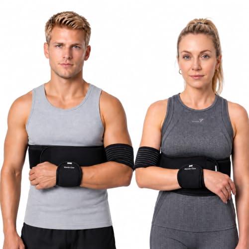 Wonder Care Left Right Shoulder Immobilizer Arm Sling Elastic Brace for Clavicle Collar Bone Dislocation Subluxation Shoulder stabilizer Compression Brace After Rotator Cuff Surgery