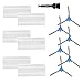iAmoy Ersatz Hocheffiziente Filter und Seitenbürsten Ersatzteilset Kompatibel mit Tesvor M1 Tesvor X500 X500pro iAmoy X18-1 Staubsauger Roboter,12er Pack