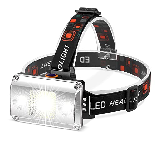 DAWINSIE Lampade da Testa LED USB Ricaricabile