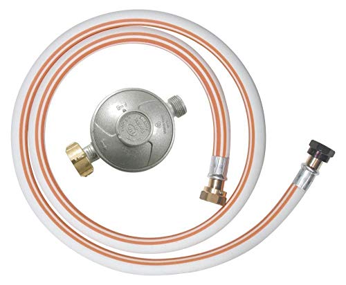 Ribitech - dg170tv810/b - Kit tuyau flexible butane avec 1 détendeur, 1 tétine et 1 tuyau flexible 1m50