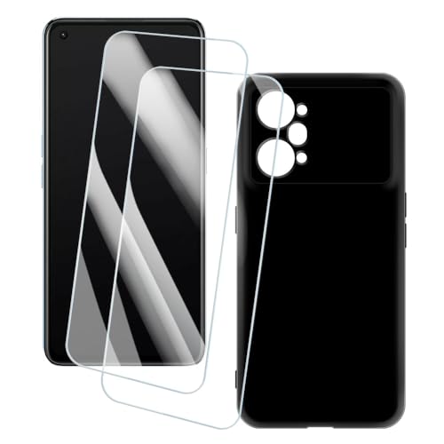 OAGELIM 2�Z�b�g �X�N���[���v���e�N�^�[ + �P�[�X OPPO K10 Pro 5G (6.62 �C���`) �Ƃ̌݊������� �A�[�e�B�X�e�B�b�N�J�X�^���v�����g�J�o�[�Ƌ����K���X�t�B���� �X�N���b�`�h�~ (��)