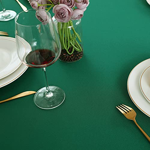 Image of FOLINS&HOME Green Rectangle Tablecloth 60 x 120 Inch Waterproof Table Cloth