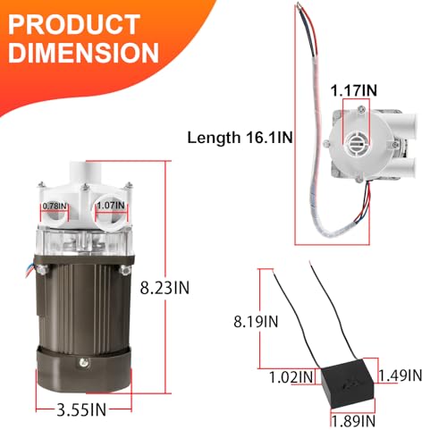 Motor de reemplazo para máquina de hielo YMT S-0730 120V 60W miniatura 6