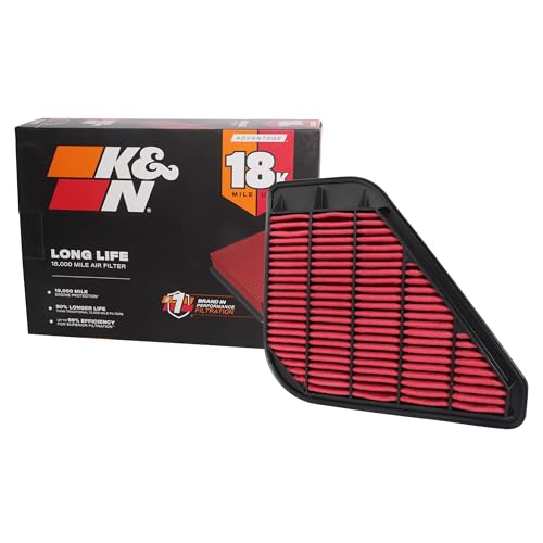 K&N Engine Air Filter: Long Life 18,000 Mile Replacement Air Filter: Compatible with 2007-2017 Buick/Chevrolet/GMC/Outlook: Enclave, Traverse, Acadia, Outlook, KNA-2394