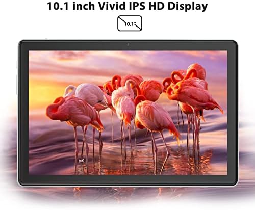 YUMKEM Tablets 10 Inch Android 11 Tablets PC 1.8GHz Octa-Core, 4GB RAM 64GB ROM 128GB Expandable, 1280x800 HD IPS Screen, 6000mAh Battery, 2+5MP Dual Camera, WiFi, Bluetooth,Type C - Grey