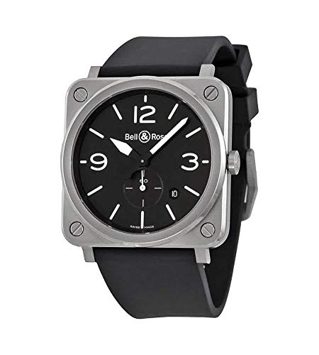 Bell and Ross Aviation Automatic Black Dial Men's Watch BR0392-BLC-ST