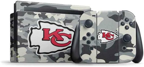 Skinit Decal Gaming Skin Compatible with Nintendo Switch Bundle - Officially Licensed NFL Kansas City Chiefs Design