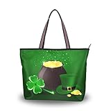 Handtaschen-Material: aus hochwertigem Polyester, doppelt gedruckte modische DIY-Muster