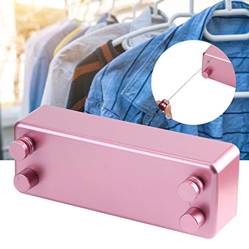 Clothes Line, Clothesline, 13. 1ft Hotel Bathdroom for Balcony Home/1588 (Color : 9024p Pink Double