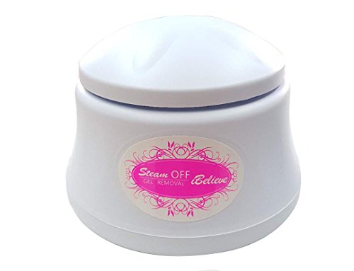 CrisNailsu00ae Máquina Removedor de Gel Steamer de polvos Esmalte de Uñas UV LED para Salón de Belleza y Uso del Hogar (Blanco)