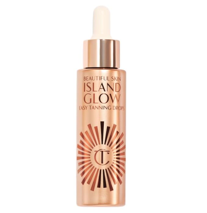Charlotte Tilbury ORIGINAL | Beautiful Skin Island Glow Easy Tanning Drops - Gotas autobronceadoras | 30 mililitros | by BELLA (FAIR - MEDIUM, 30 ml (Paquete de 1))