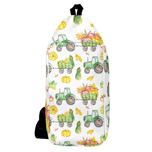 Sac à dos à bandoulière citrouille contre le mal de dos