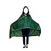 Anime Throw Blanket Flannel Fleece Blanket Cosplay Hooded Cloak Shawl Wrap Nap Quilt (Green, 35''X 65'')