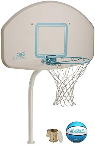 Dunnrite DeckShoot Pool Basketball Hoop with Stainless Steel Rim and Brass Anchor …