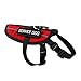 Petdogree Lightweight Reflective Red Service Dog Vest/Harness with Handle and Removable Patches XXS