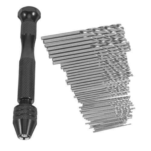 OSALADI Manual Hand Drill Set 1 Set of Twist Drill Bits for Jewelry Making Resin Craft Wood Carving Diy Polymer Clay Supplies