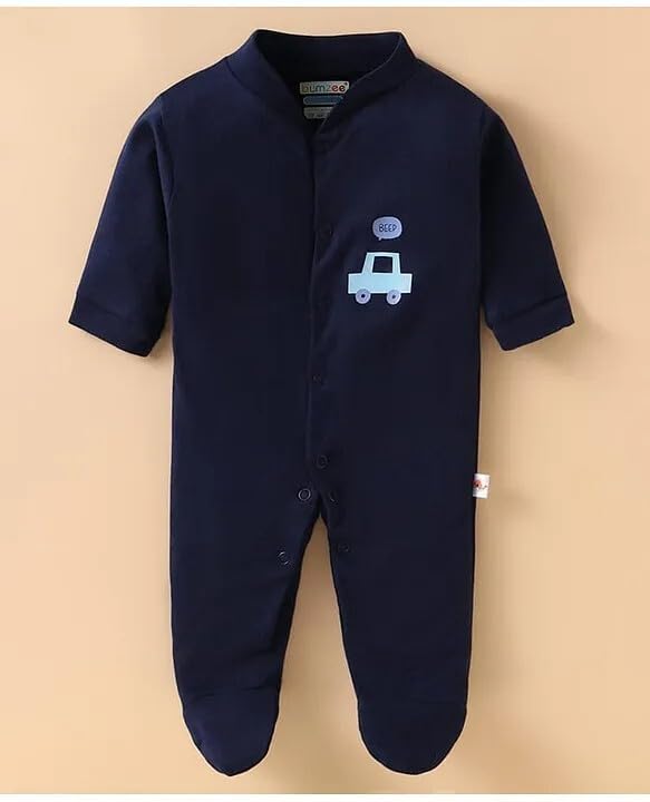 Image of New Born Baby 100% Cotton Rompers for Sleepsuits Jumpsuit Night Suits for Baby Boys & Girls |Onesies| Infant Clothes Pack of 3