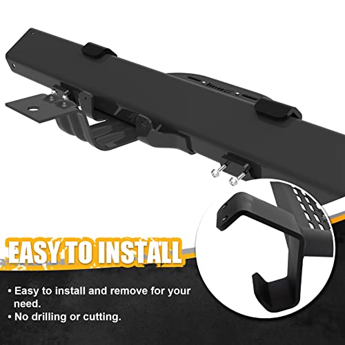 Broaddict 4X Ez-Steps Fit For 2021-2024 Ford Bronco 4 Door Add On Oem Rock Rail, Replace For Running Boards Side Steps #TOP5