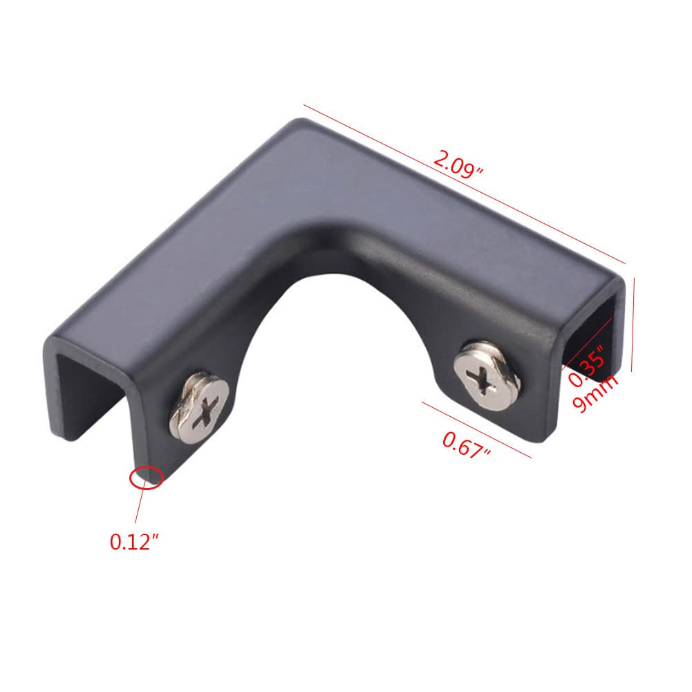 Glass Clamps - 4 Pack for Shelves & Displays -2 Glass Clamps - 4 Pack for Shelves & Displays -2