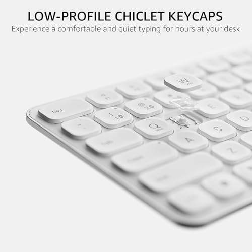 Image of Rapoo Wireless Keyboard and Mouse Combo, Blade-Series E9310M 99-Key Ultra-Thin Keyboard and M300G Silent Mouse, Support 4 Devices, Quiet, Compact, Battery Powered, for Windows /Mac /Linux /Chrome