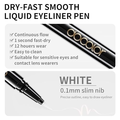Docolor YX00JMS00 Waterproof Eyeliner Pen Longwearing With Ultra-Fine Tip Liquid Eye Liner thumb #2