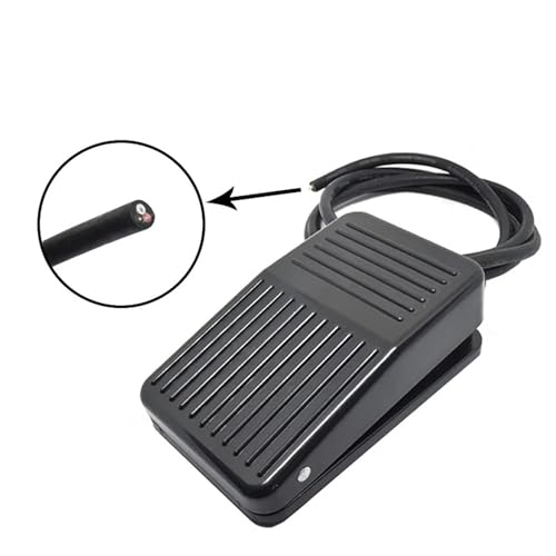 Footswitch switch TFS-1 momentary de 10A con cable de un metro para cuadros eléctricos AC 2