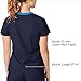 Wink WonderFLEX Scrubs for Women, Verity V-Neck Scrub Tops Navy