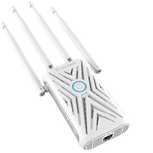 WAVLINK - Repetidor wifi potente de doble banda AC1200 2,4 + 5 G 1167 Mpbs, amplificador de se�al de punto de acceso (AP) WPS 4 antenas puerto Ethernet, compatible con todos los routers.