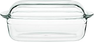 Gerlach 1760 Casserole Dish 4.5 L Made of Heat-resistant Glass Borosilicate Glass with Lid Rectangular 27 x 18 cm for Oven...