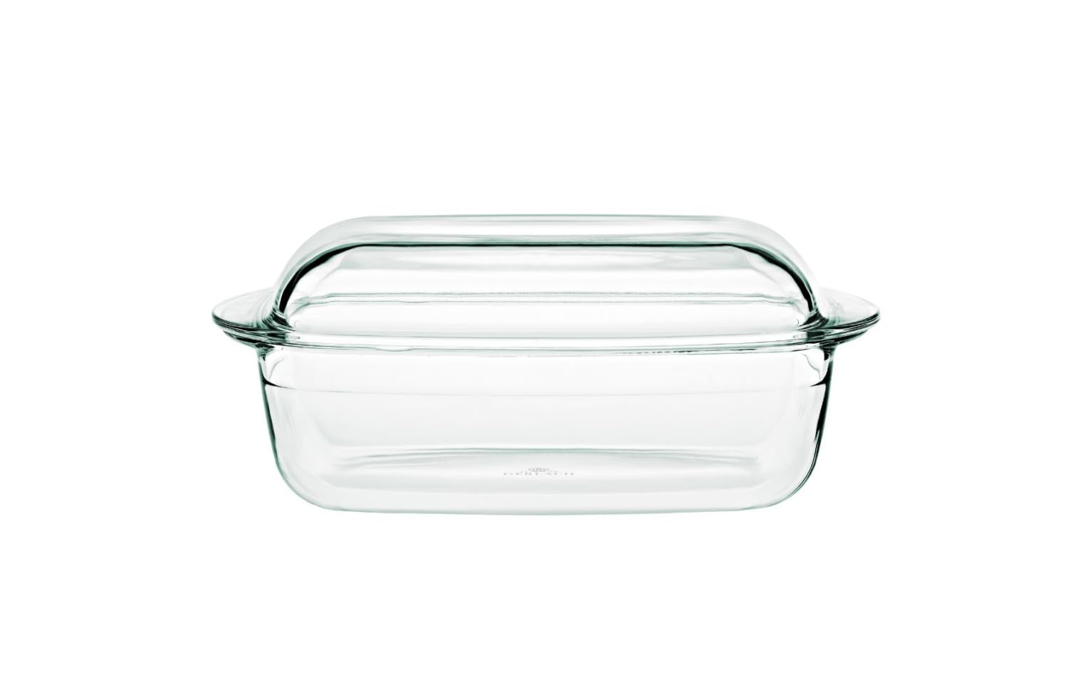 Gerlach 1760 Fuente para horno de 4,5 l de vidrio resistente al calor de borosilicato con tapa, rectangular, 27 x 18 cm, para horno, congelador y flujo