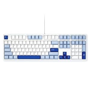 Akko 3108RF Mechanische Tastatur, 2, 4 GHz & USB Typ-C Dual-Modus, kabelgebunden, 100% US-Layout, mit PBT-Double-Shot-Tastenkappen (Glacier, Frost Pink Switch)