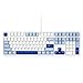 Akko 3108RF Mechanische Tastatur, 2,4 GHz & USB Typ-C Dual-Modus, kabelgebunden, 100% US-Layout, mit PBT-Double-Shot-Tastenkappen (Glacier, Frost Pink Switch)