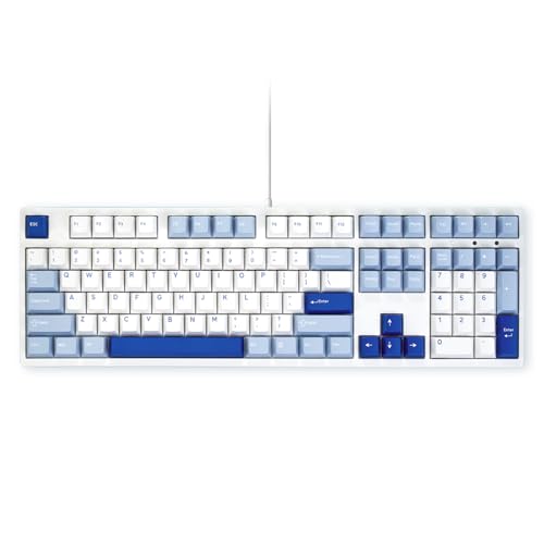 Akko Teclado Mecánico 3108RF, Modo Dual de 2.4 GHz y USB Tipo-C, con Cable, Disposición QWERTY 100% Completo, con Teclas PBT de Doble Disparo (Glaciar, Switch Rosa Escarcha)