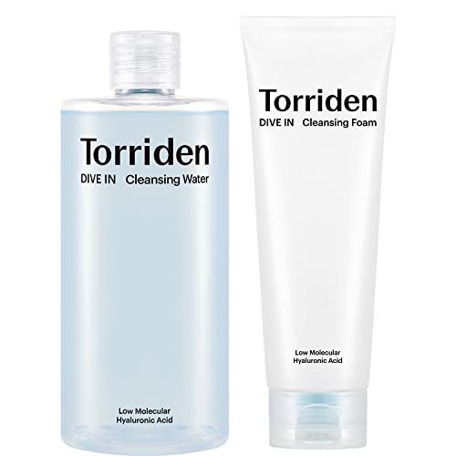 Torriden Dive-In Cleansing Water 13.52 Fl.oz + Cleansing Foam Face Wash 5.07 Fl.oz #TOP15