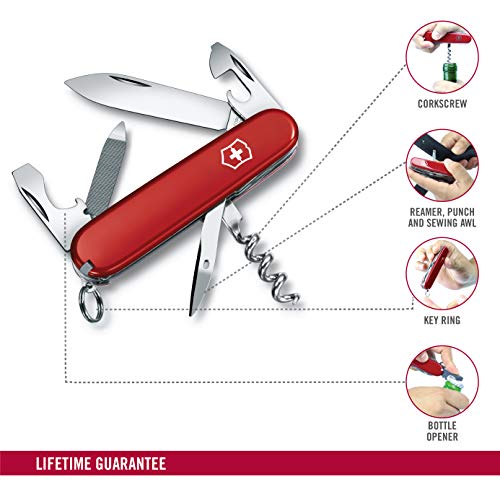 Canivete Victorinox Sportsman, Vermelho, 13 funções