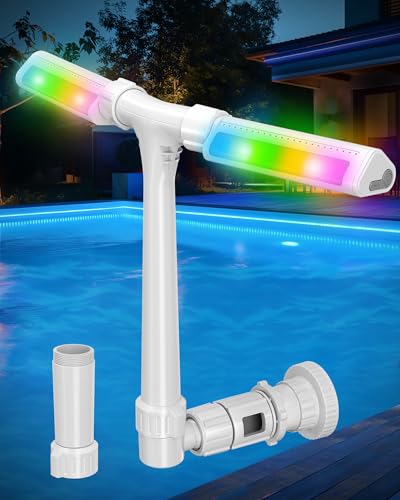 POOLHOUR 2025 Height Upgrade Pool Fountain with Lights for Above