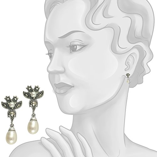 Esse Marcasite - Anello in argento Sterling, con