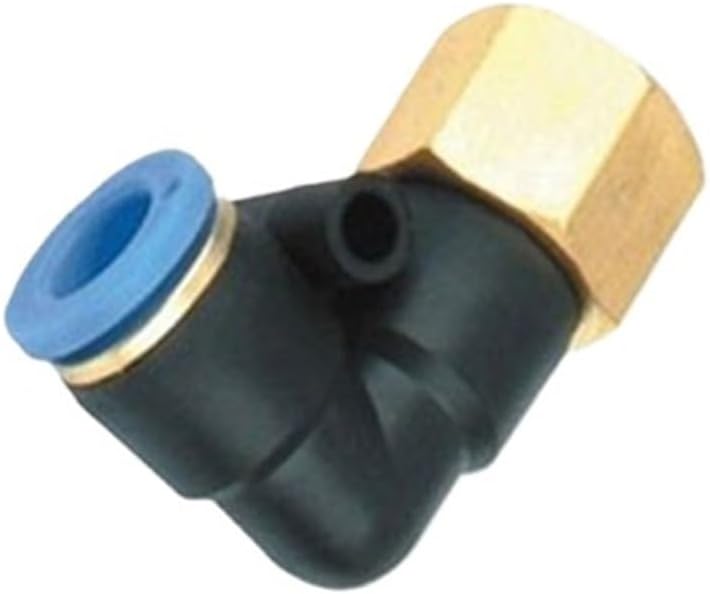 Pneumatic air pipe quick plug quick connector PLF internal thread elbow L-type straight two-way connector PLF6-01/8-02(PLF6-O4)