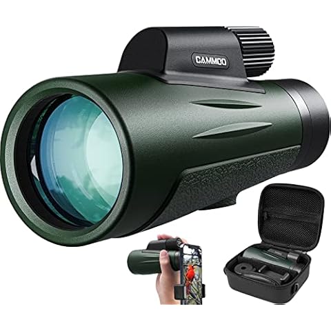 Monokular-Teleskop, 12 x 50 HD Monokular mit IPX7 Nebel & Wasserdicht Stoßfest Cover