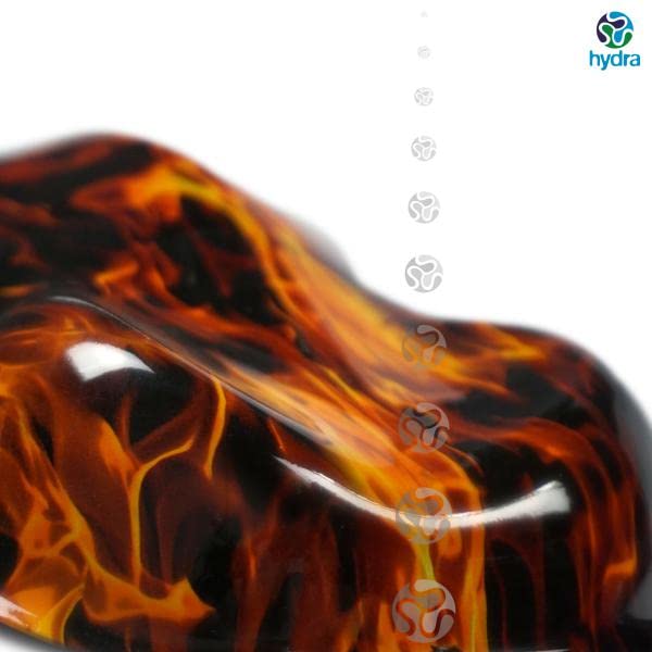 Pellicola Idrografica Cubicatura Hydrographics Hydrodipping Attivatore Activator Kit Fiamma e teschio. Dimensioni: Larghezza: 100 cm. Lunghezza: 200 cm (HLC-001)
