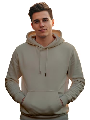 Image of XENOVAURBAN Unisex Cotton Fleece Solid Plain Hoodie - Pack of 1