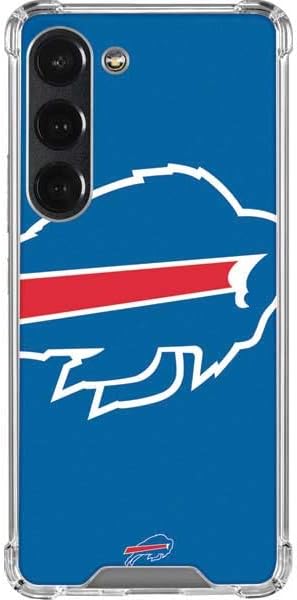 Skinit Clear Phone Case Compatible with Galaxy S23 - Officially Licensed NFL Buffalo Bills Large Logo Design